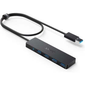 Anker Hub USB, Hub USB 3.0 con de 5 Gbps 4 Puertos, Ultra Delgado y Ligero, para MacBook, MacBook Air/Pro/Mini, iMac, MacPro,
