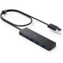 Anker Hub USB, Hub USB 3.0 con de 5 Gbps 4 Puertos, Ultra Delgado y Ligero, para MacBook, MacBook Air/Pro/Mini, iMac, MacPro,