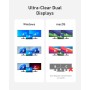 Anker 565Hub USBC11en 1,Docking station,puertos de USB-C y USB-A de10 Gbps,HDMI 4Ky DisplayPort, suministro de energía de100W,2