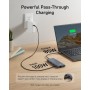 Anker 565Hub USBC11en 1,Docking station,puertos de USB-C y USB-A de10 Gbps,HDMI 4Ky DisplayPort, suministro de energía de100W,2