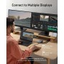 Anker 565Hub USBC11en 1,Docking station,puertos de USB-C y USB-A de10 Gbps,HDMI 4Ky DisplayPort, suministro de energía de100W,2