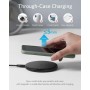 Anker 313 Cargador inalámbrico Pad, Qi Certificado 10W MAX para iPhone Serie 14 & 13, SE 2020, 12, AirPods Pro 2 (Adaptador de