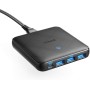 Anker Cargador USB C 65W 4-Port PIQ 3.0 & GAN Cargador de Carga rápida PowerPort Atom III, 45 W Puerto USB-C, para MacBook,