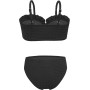 Arshiner Conjunto de Bikini de 3 Piezas con Tirantes y Adornos de Volantes para Niñas Bañador de Playa de Verano Top+Rocks