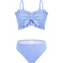 Arshiner Conjunto de Bikini de 3 Piezas con Tirantes y Adornos de Volantes para Niñas Bañador de Playa de Verano Top+Rocks