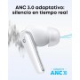 soundcore Liberty 5 by Anker Auriculares Inalámbricos Bluetooth con Cancelación de Ruido, Reducción de Voz 2X más Potente, ANC