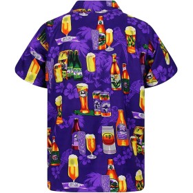 Generisch 2025 - Camisa casual de manga corta para hombre con estampado de solapas sueltas con botones estilo floral de arena de