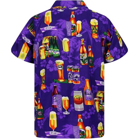 Generisch 2025 - Camisa casual de manga corta para hombre con estampado de solapas sueltas con botones estilo floral de arena de