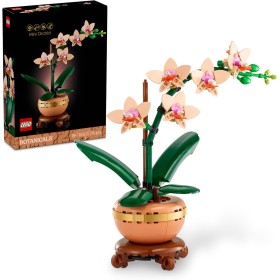 LEGO Botanical Miniorquídea, Orquídea Flor y Planta Artificial para Decoración del Hogar y Salón, Maqueta para Construir para