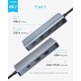 Anker 7-in-1 USB-C Hub, Dual Monitor USB C Docking Station, Dual 4K HDMI Display, 100W Power Delivery, 10Gbps Data Transfers,