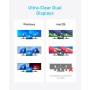 Anker 7-in-1 USB-C Hub, Dual Monitor USB C Docking Station, Dual 4K HDMI Display, 100W Power Delivery, 10Gbps Data Transfers,