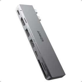 Anker USB C Hub para MacBook, Anker 547 USB-C Hub (7 en 2), Compatible con Puerto Thunderbolt 4, 4K HDMI, Type C y 2 Puertos de