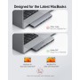 Anker USB C Hub para MacBook, Anker 547 USB-C Hub (7 en 2), Compatible con Puerto Thunderbolt 4, 4K HDMI, Type C y 2 Puertos de