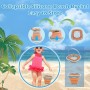 Coriver 11 Piezas Juguetes de Playa para Niños, Reutilizable Juguetes Playa Bebe con Cubo Playa, Palas, Rastrillo, Moldes de