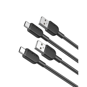 ANKER cable usb c, paquete de 2, cable USB A a USB C de 90cm, carga rápida para iPhone 16, 16 Plus, 16 Pro, 16 Pro Max, Samsung