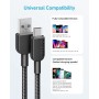 ANKER cable usb c, paquete de 2, cable USB A a USB C de 90cm, carga rápida para iPhone 16, 16 Plus, 16 Pro, 16 Pro Max, Samsung