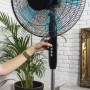 Cecotec EnergySilence 510 Floor Fan, 40 W, 5 Blades, 40 cm Diameter, Oscillating, 3 Speeds, Adjustable Height, 110-130 cm,