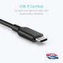 Anker Powerline II USB-C a USB 3.1 - Cable USB (0,9 m, USB C, USB A, 3.1 (3.1 Gen 2) para Galaxy S10, S9, S8, S8 +, MacBook,