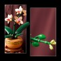 LEGO Botanical Miniorquídea, Orquídea Flor y Planta Artificial para Decoración del Hogar y Salón, Maqueta para Construir para