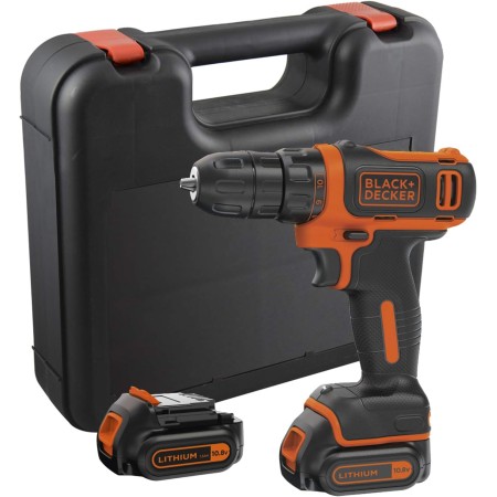BLACK+DECKER Taladro atornillador inalámbrico ultracompacto de 10,8 V con batería de 1,5 Ah y cargador de 400 mA, BDCDD12-QW