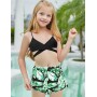 Happy Cherry 3 Piezas niñas Bikini Conjuntos de Trajes de baño con Cubrir la Falda 8-13años