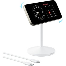 Anker MagGo Estación de Carga Inalámbrica, Soporte Inalámbrico Compatible con MagSafe de Carga Rápida de 15 W, Cargador