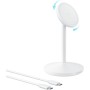 Anker MagGo Estación de Carga Inalámbrica, Soporte Inalámbrico Compatible con MagSafe de Carga Rápida de 15 W, Cargador