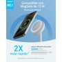 Anker MagGo Estación de Carga Inalámbrica, Soporte Inalámbrico Compatible con MagSafe de Carga Rápida de 15 W, Cargador