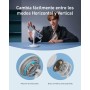Anker MagGo Estación de Carga Inalámbrica, Soporte Inalámbrico Compatible con MagSafe de Carga Rápida de 15 W, Cargador
