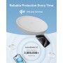 Anker MagGo Estación de Carga Inalámbrica, Soporte Inalámbrico Compatible con MagSafe de Carga Rápida de 15 W, Cargador