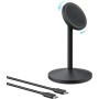 Anker MagGo Estación de Carga Inalámbrica, Soporte Inalámbrico Compatible con MagSafe de Carga Rápida de 15 W, Cargador