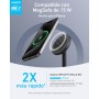 Anker MagGo Estación de Carga Inalámbrica, Soporte Inalámbrico Compatible con MagSafe de Carga Rápida de 15 W, Cargador
