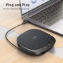 Anker Altavoz USB PowerConf S330, micrófono de conferencias para Oficina en casa, Mejora de Voz Inteligente, Sistema Conectar y