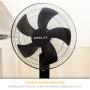 Newlux - Standing Fan with Remote Control W550 Smart 5 Blades of ø40cm, 3 Speed and 3 Modes. Oscillating Pedestal Fan with