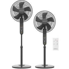 Newlux - Standing Fan with Remote Control W550 Smart 5 Blades of ø40cm, 3 Speed and 3 Modes. Oscillating Pedestal Fan with