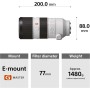 Sony FE 70-200 mm f/2.8GM OSS | Lente Prime de fotograma completo, superteleobjetivo (SEL70200GM)