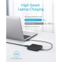 Anker Cargador Rápido USB C, Cargador de pared PowerPort Atom III Slim 65W 4 puertos PIQ 3.0 GaN con puertos USB C dobles para