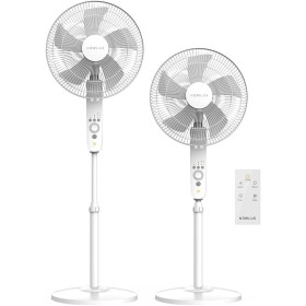 Newlux - Standing Fan with Remote Control W550 Smart 5 Blades of ø40cm, 3 Speed and 3 Modes. Oscillating Pedestal Fan with