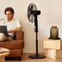 Newlux - Standing Fan with Remote Control W550 Smart 5 Blades of ø40cm, 3 Speed and 3 Modes. Oscillating Pedestal Fan with