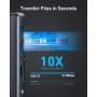 Anker PowerExpand 8-in-1 USB C Adaptador, USB C Media Hub, Dual 4K HDMI, 100W Power Delivery 1 Gbps Ethernet 2 Puertos de Datos