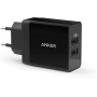 Anker 24 W Cargador USB de 2 Puertos con tecnología PowerIQ para iPhone, iPad, Samsung Galaxy, Nexus, HTC, Motorola, LG, etc