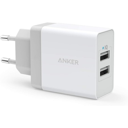 Anker 24 W Cargador USB de 2 Puertos con tecnología PowerIQ para iPhone, iPad, Samsung Galaxy, Nexus, HTC, Motorola, LG, etc