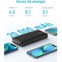 Anker 335 Power Bank (PowerCore 20K), Cargador portátil de 20 W con Carga rápida USB-C, Compatible con el iPhone de Las Series