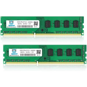 16GB (2X8GB) PC3-12800U DDR3-1600 UDIMM 2Rx8 DIMM DDR3 8GB 1600MHz SDRAM 240-Pin 1.5V CL11 Non-ECC Desktop PC Memoria Kit