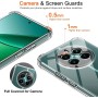 ivoler Funda para Realme 12 4G / Realme 12 Plus (No para Realme 12 5G / Realme 12x) con 2 Piezas Cristal Templado, Transparente