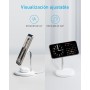 Anker PowerWave 2 en 1 Magnetic Stand Lite, estación de Carga inalámbrica, Cargador con Cable USB-C de 150 cm, Compatible con