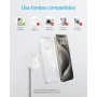 Anker PowerWave 2 en 1 Magnetic Stand Lite, estación de Carga inalámbrica, Cargador con Cable USB-C de 150 cm, Compatible con