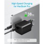 Anker 315 Cargador USB C de 67 W, Fuente de alimentación compacta de Alto Rendimiento con PIQ 3.0, para MacBook Pro/Air, iPhone
