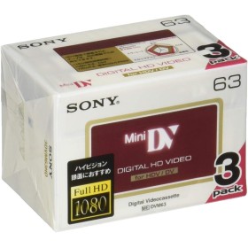 Sony 3DVM63HD Cinta de Casete - Cinta de Audio/Video (6,35 mm)
