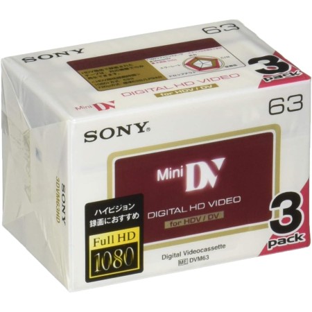Sony 3DVM63HD Cinta de Casete - Cinta de Audio/Video (6,35 mm)